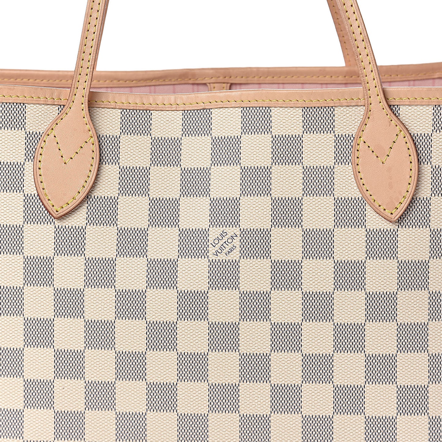 Damier Azur Neo Neverfull MM Rose Ballerine