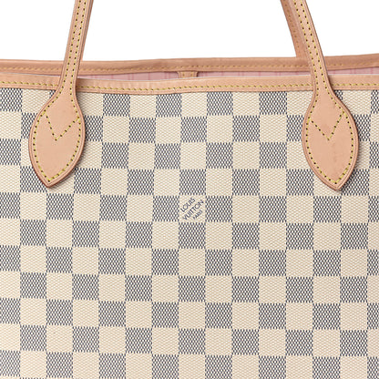 Louis Vuitton Damier Azur Neo Neverfull MM Rose Ballerine 18 of 18