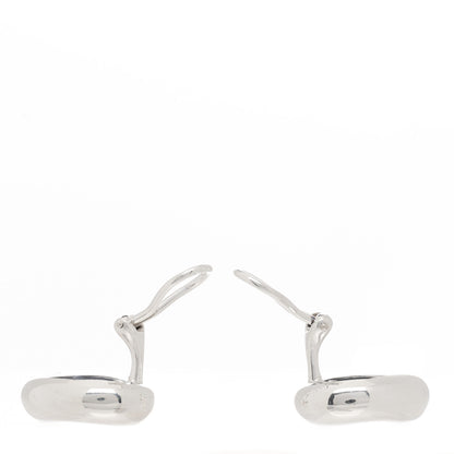 Tiffany Sterling Silver 20mm Elsa Peretti Bean Clip-On Earrings 4 of 4