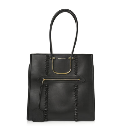 Alexander McQueen Calfskin The Tall Story Shoulder Bag Black 1 of 8
