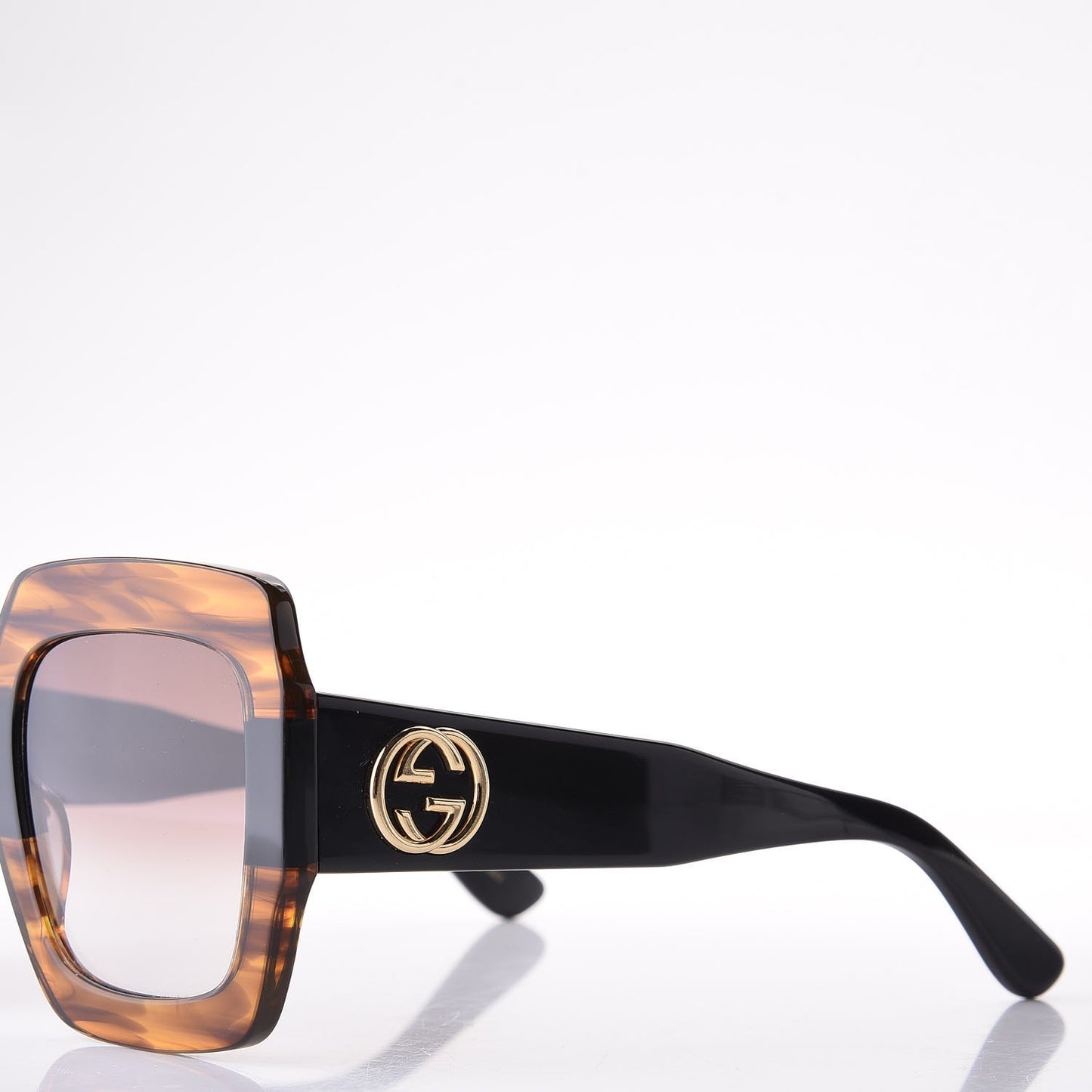 Square Frame GG0178S Sunglasses Havana