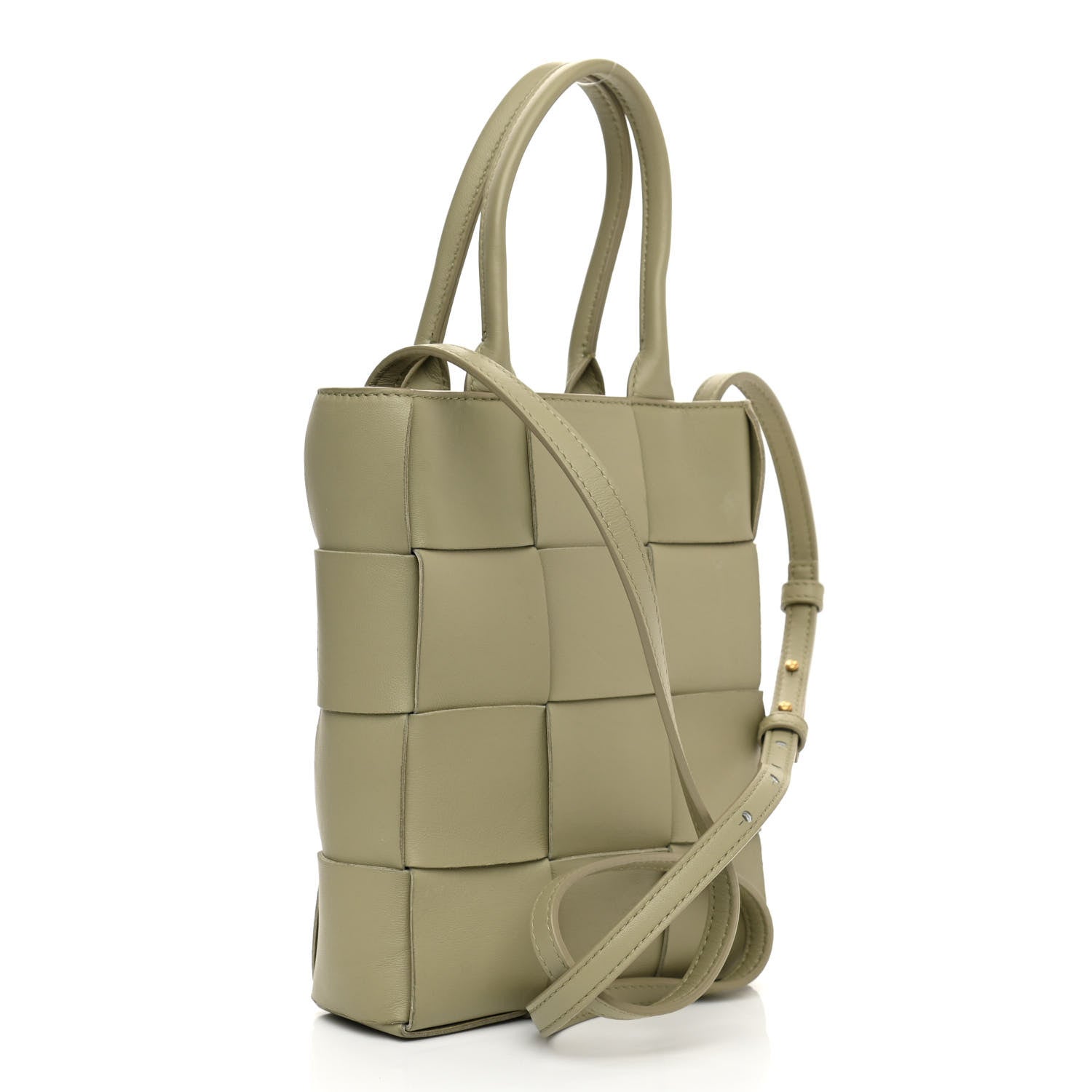 Bottega Veneta Lambskin Maxi Intrecciato North South Cassette Tote Travertine 3 of 9