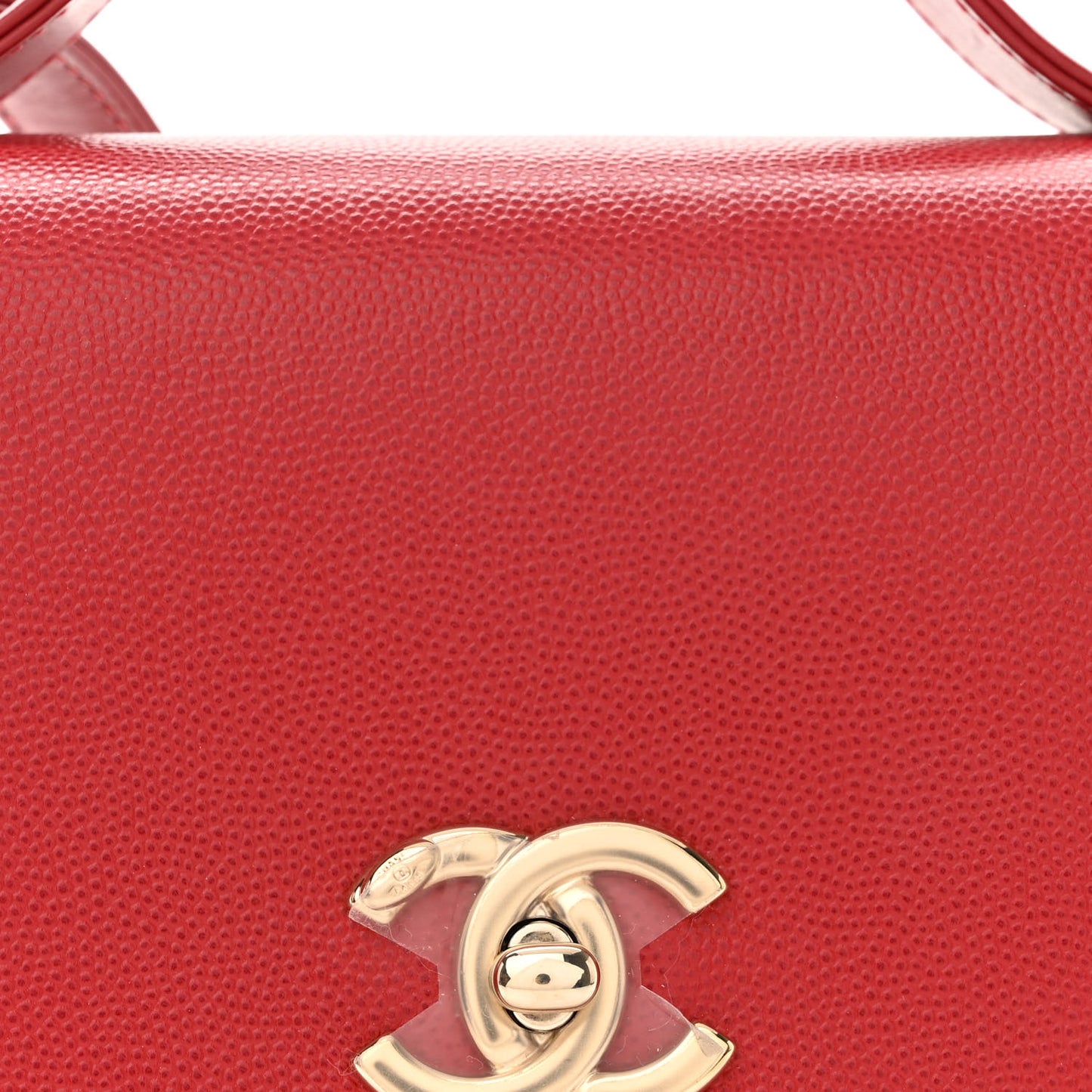 Caviar Quilted Small Business Affinity Flap Red