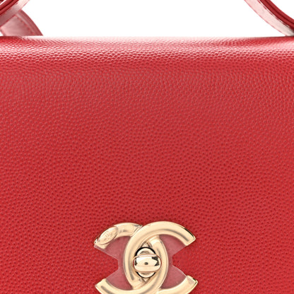 Chanel Caviar Quilted Small Business Affinity Flap Red 8 of 10