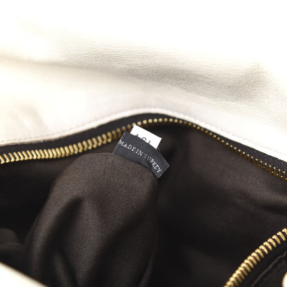 Miu Miu Vitello Lux Medium Bow Bag Talco 6 of 11
