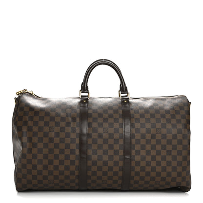 Louis Vuitton Damier Ebene Keepall Bandouliere 55 1 of 13