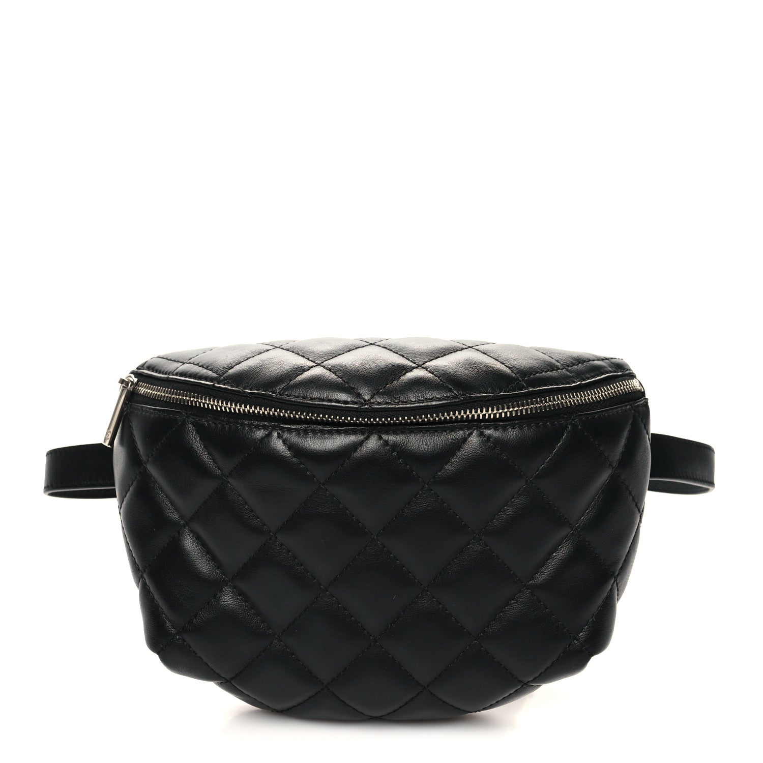 Chanel Lambskin Quilted Waist Belt Bag Black 1 of 10