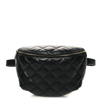 Chanel Lambskin Quilted Waist Belt Bag Black 1 of 10
