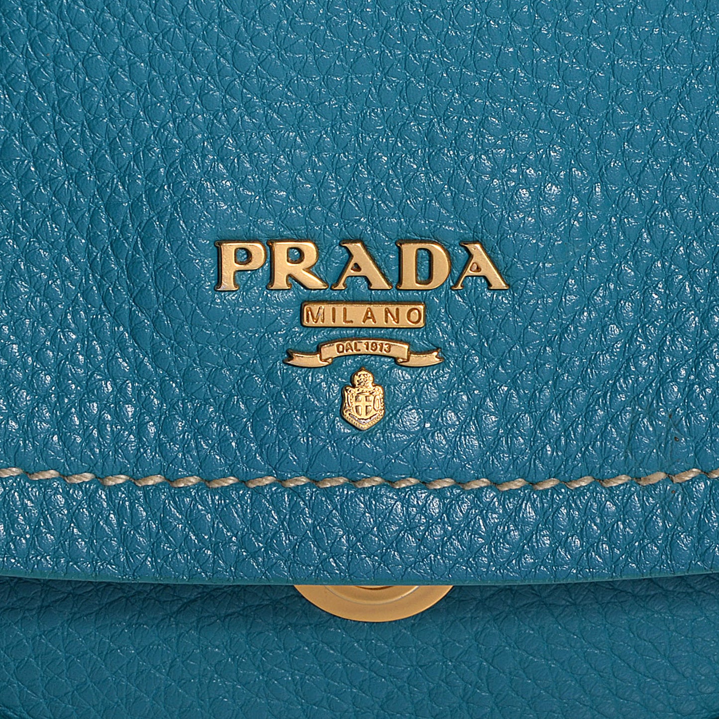 Vitello Daino Crossbody Bag Turchese