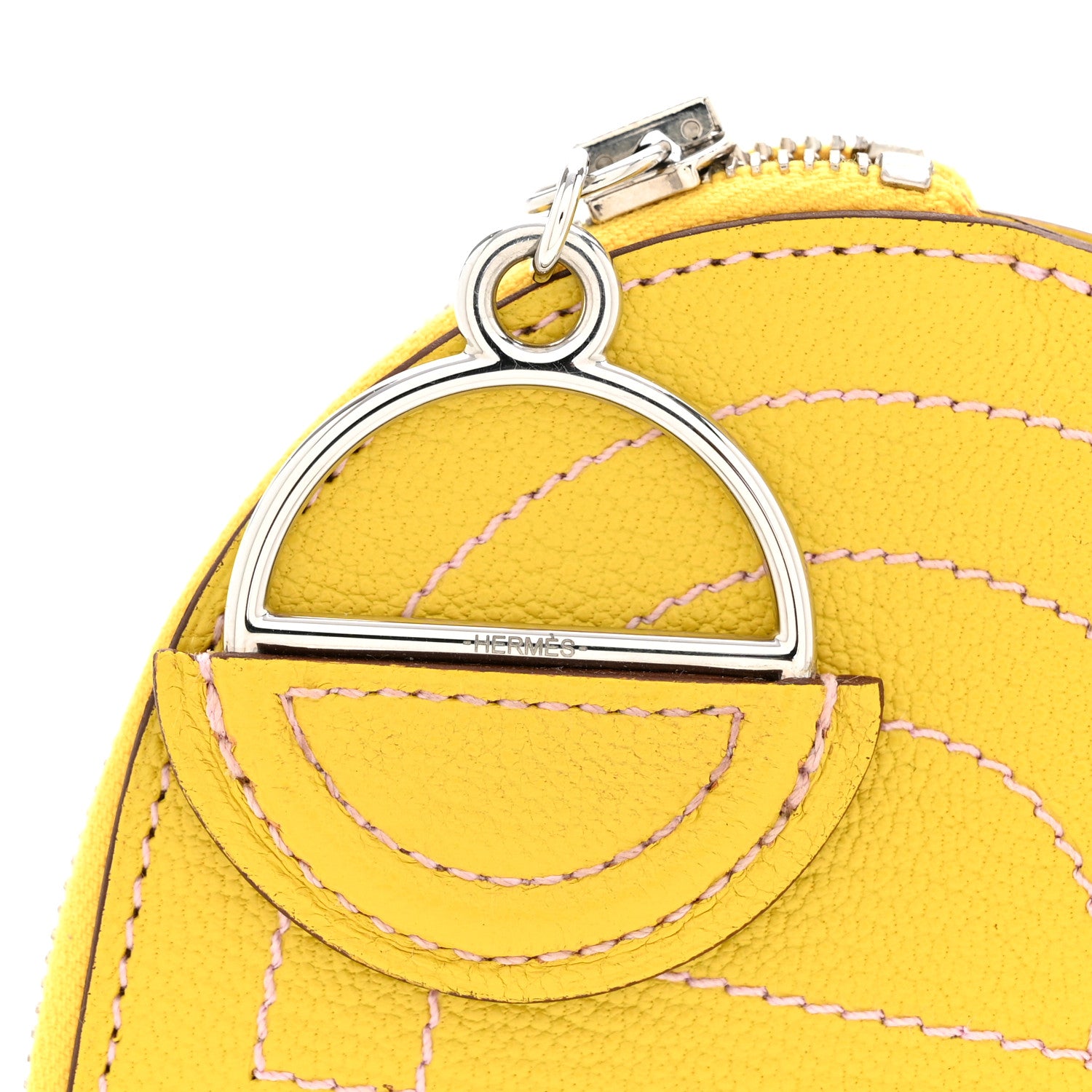 Hermes Chevre Mysore Mini In-The-Loop Card Holder Jaune De Naples 9 of 9
