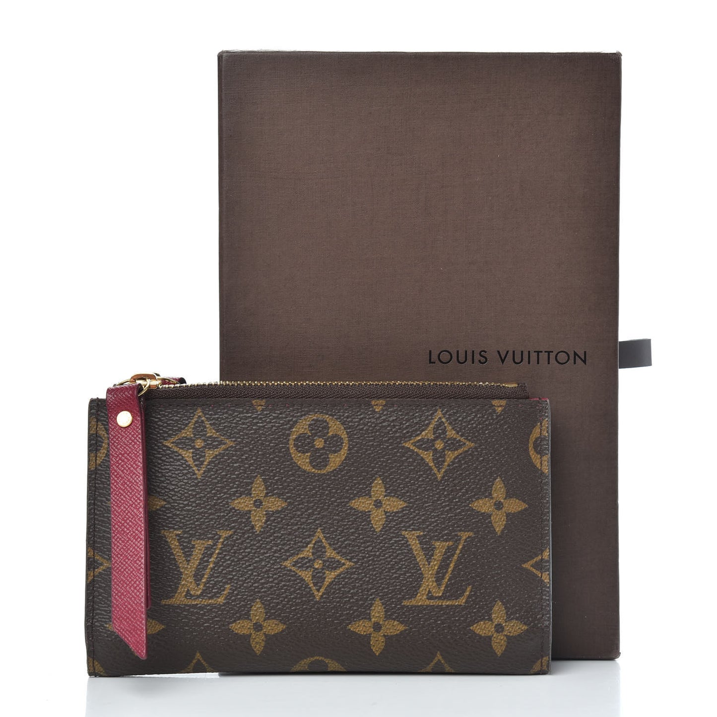 Monogram Adele Compact Wallet Fuchsia