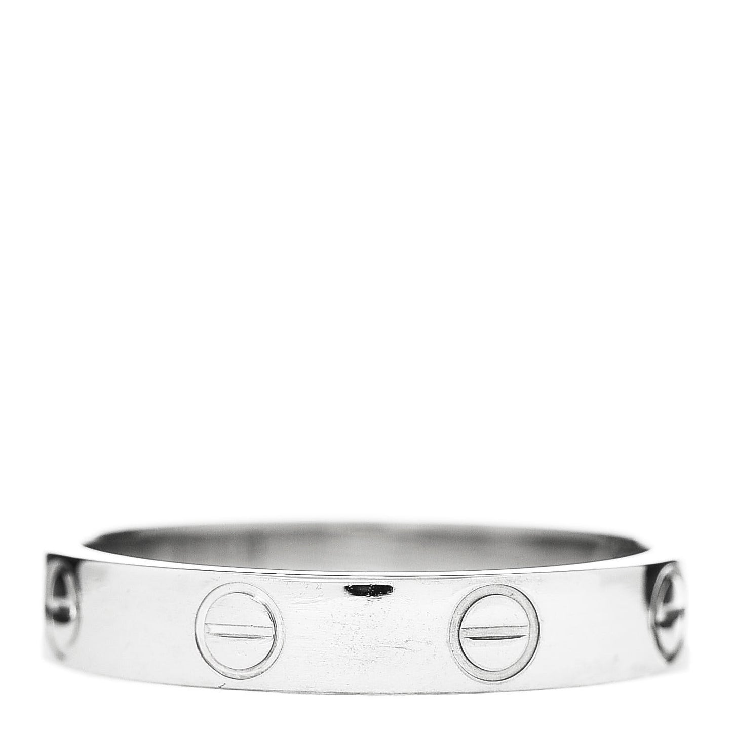 18K White Gold 3.5mm LOVE Wedding Band Ring 55 7.25