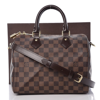 Louis Vuitton Damier Ebene Speedy Bandouliere 25 10 of 10