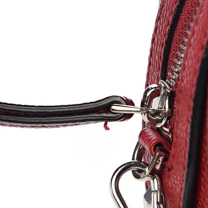 MCM Grained Calfskin Small Ella Boston Burgundy 7 of 14