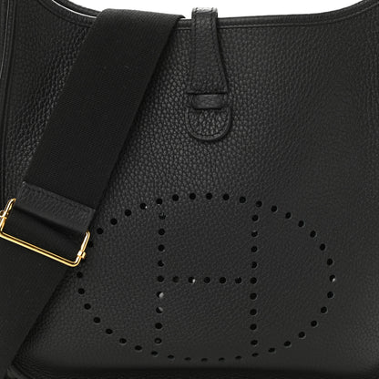 Hermes Taurillon Clemence Evelyne III PM Black 8 of 11