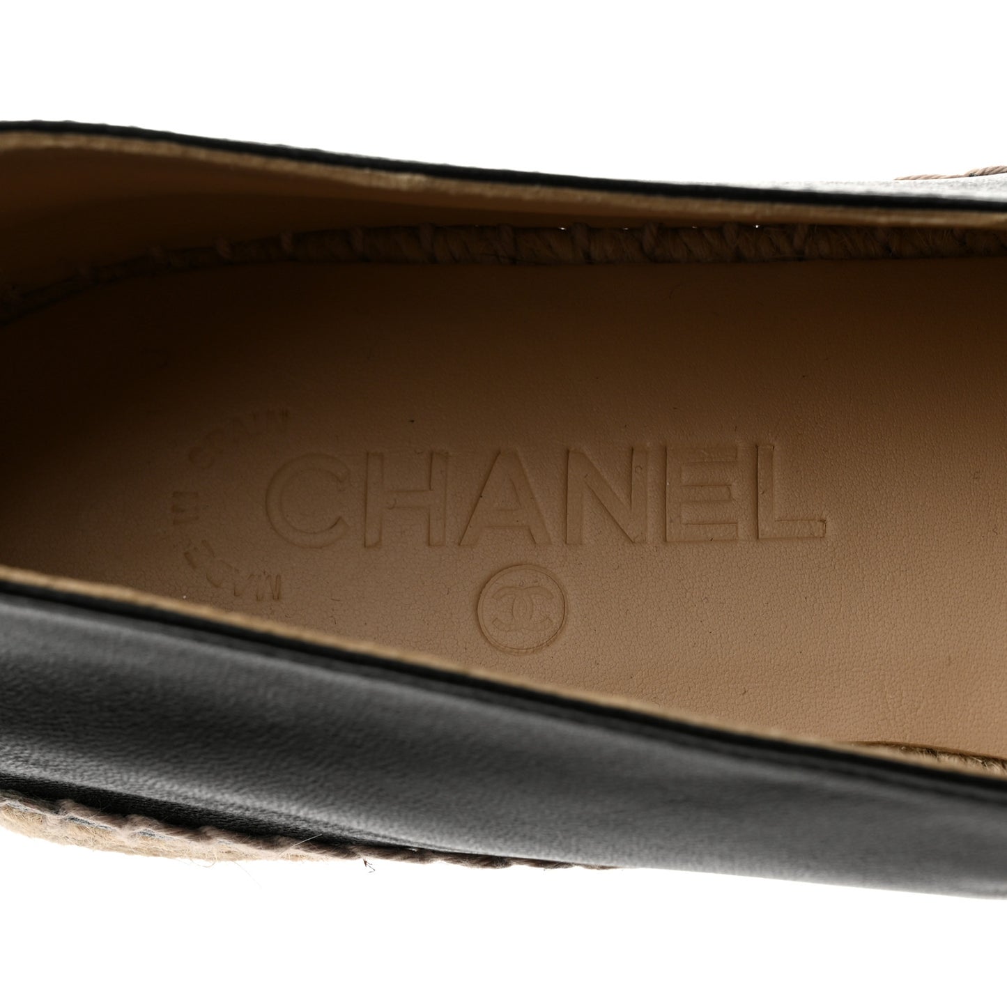 Lambskin CC Espadrilles 41 Black