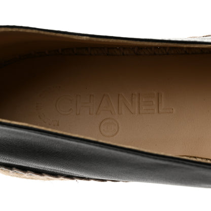 Chanel Lambskin CC Espadrilles 41 Black 6 of 9