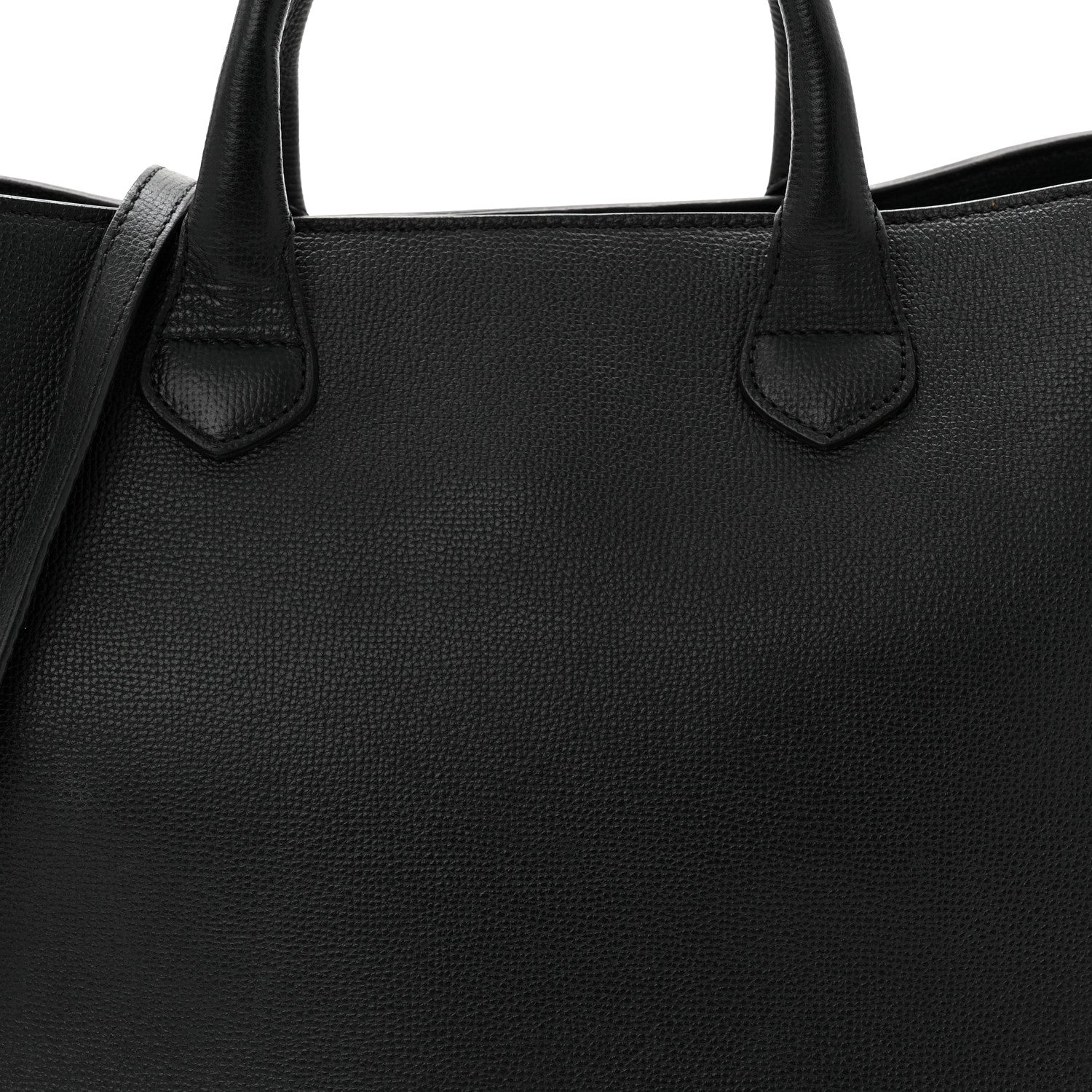 Burberry Derby Calfskin House Check Large Banner Tote Black 8 of 12