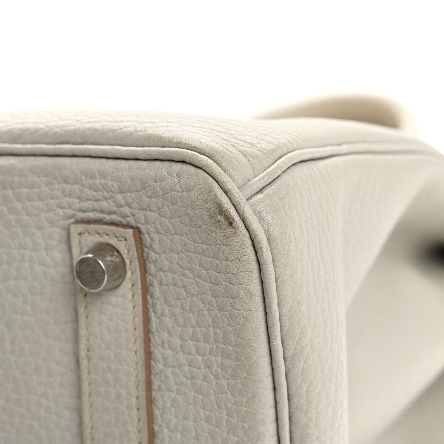 Taurillon Clemence Birkin 35 Gris Perle