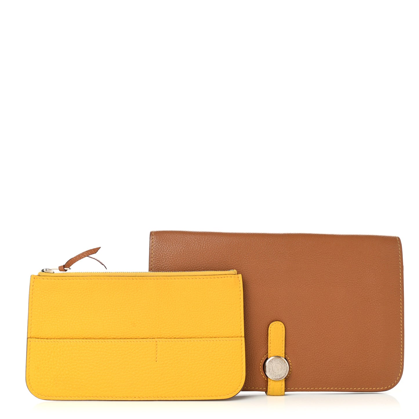 Togo Dogon Duo Wallet Gold Soleil