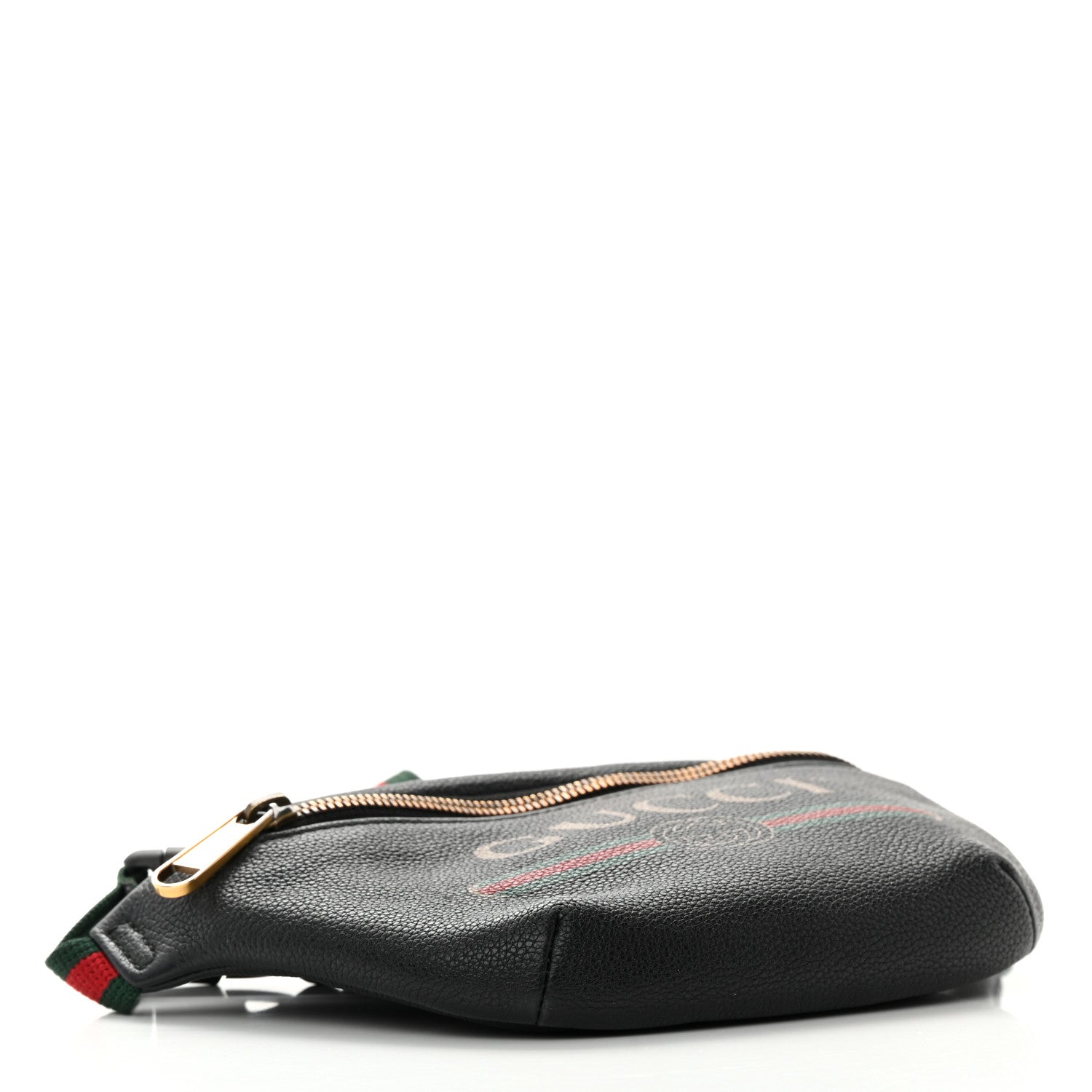 Gucci Grained Calfskin Small Logo Belt Bag Black 4 of 14