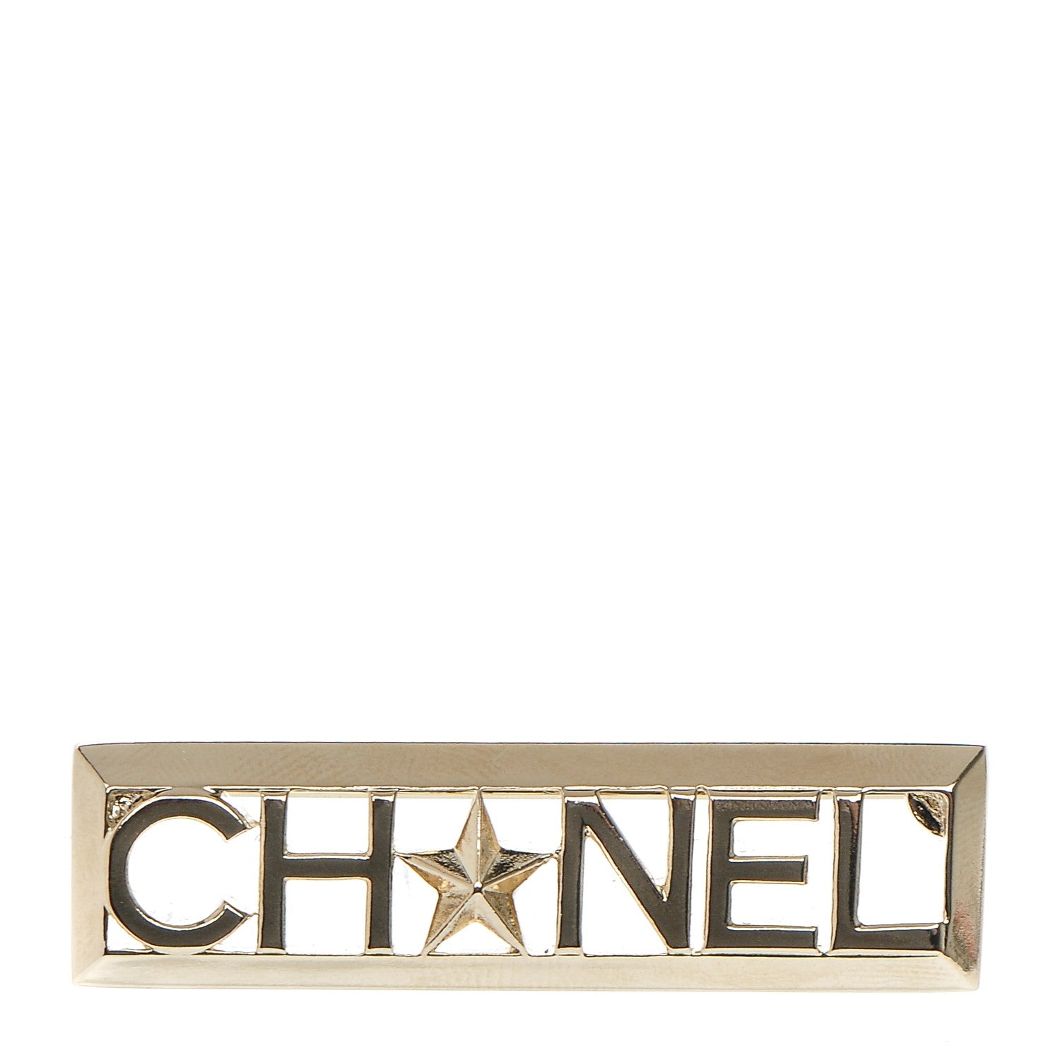 Chanel Star Logo Brooch Gold 1 of 4