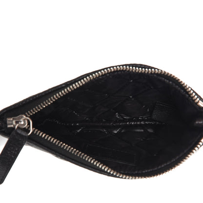 Chanel Lambskin Star Embossed Coin Purse Case Black 5 of 8