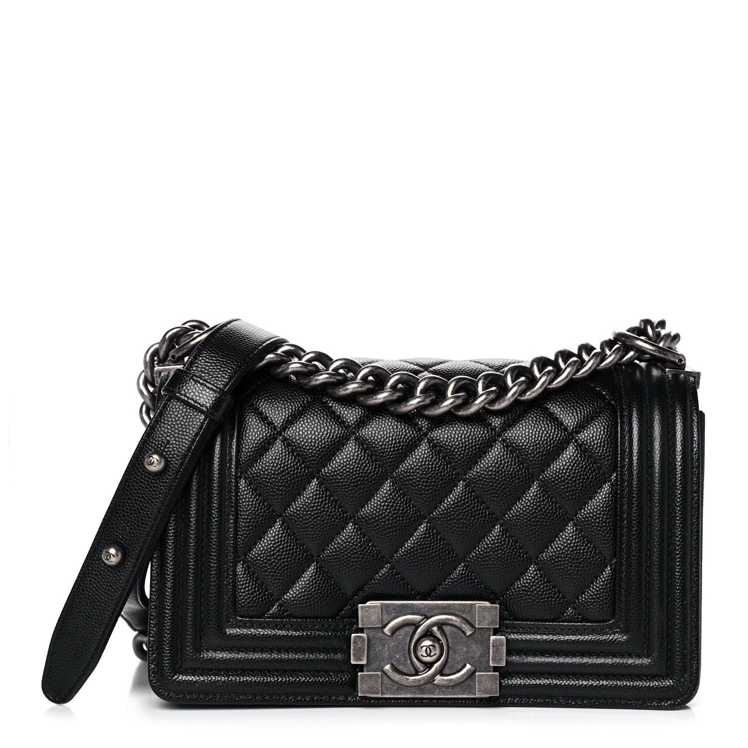 Chanel Caviar Quilted Small Boy Flap Black 1 of 12