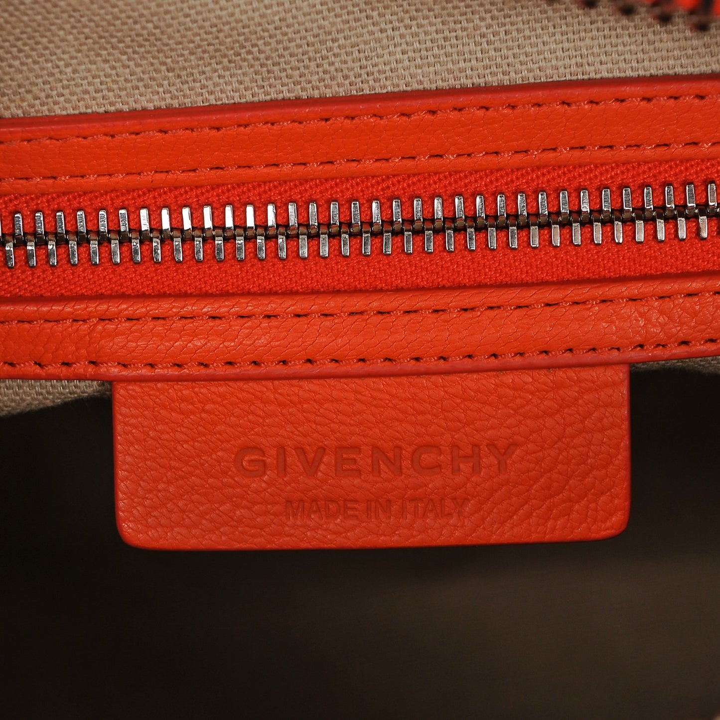 Sugar Goatskin Mini Antigona Burnt Orange