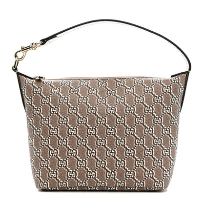 Gucci GG Shadow Monogram Super Mini Ophidia Shoulder Bag Taupe 1 of 10