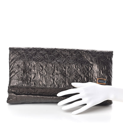 Louis Vuitton Jacquard Quilted Monogram Limelight Clutch PM Black 2 of 12