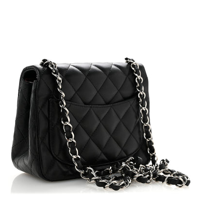 Chanel Lambskin Quilted Mini Square Flap Black 3 of 14