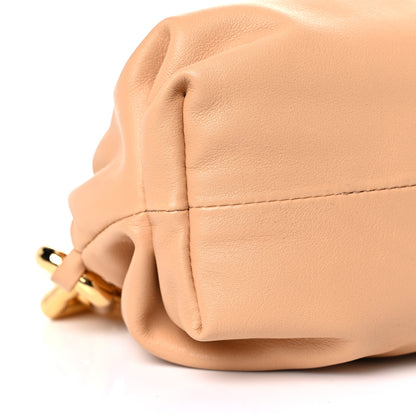Bottega Veneta Calfskin Teen Chain Pouch Almond 8 of 9