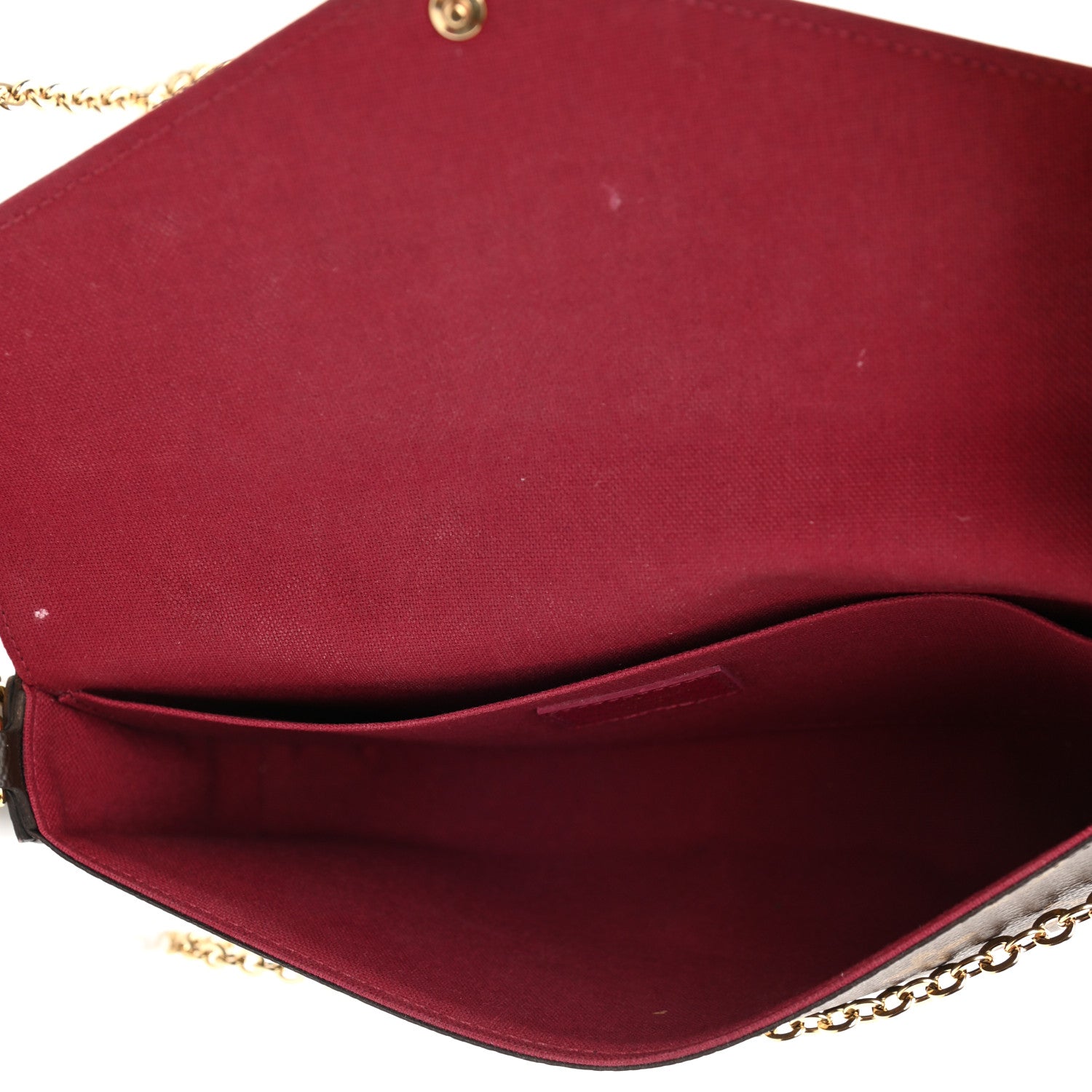 Louis Vuitton Monogram Pochette Felicie Chain Wallet Fuchsia 6 of 9