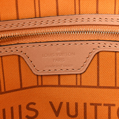 Louis Vuitton Damier Azur Braided Neverfull MM Pink 7 of 10