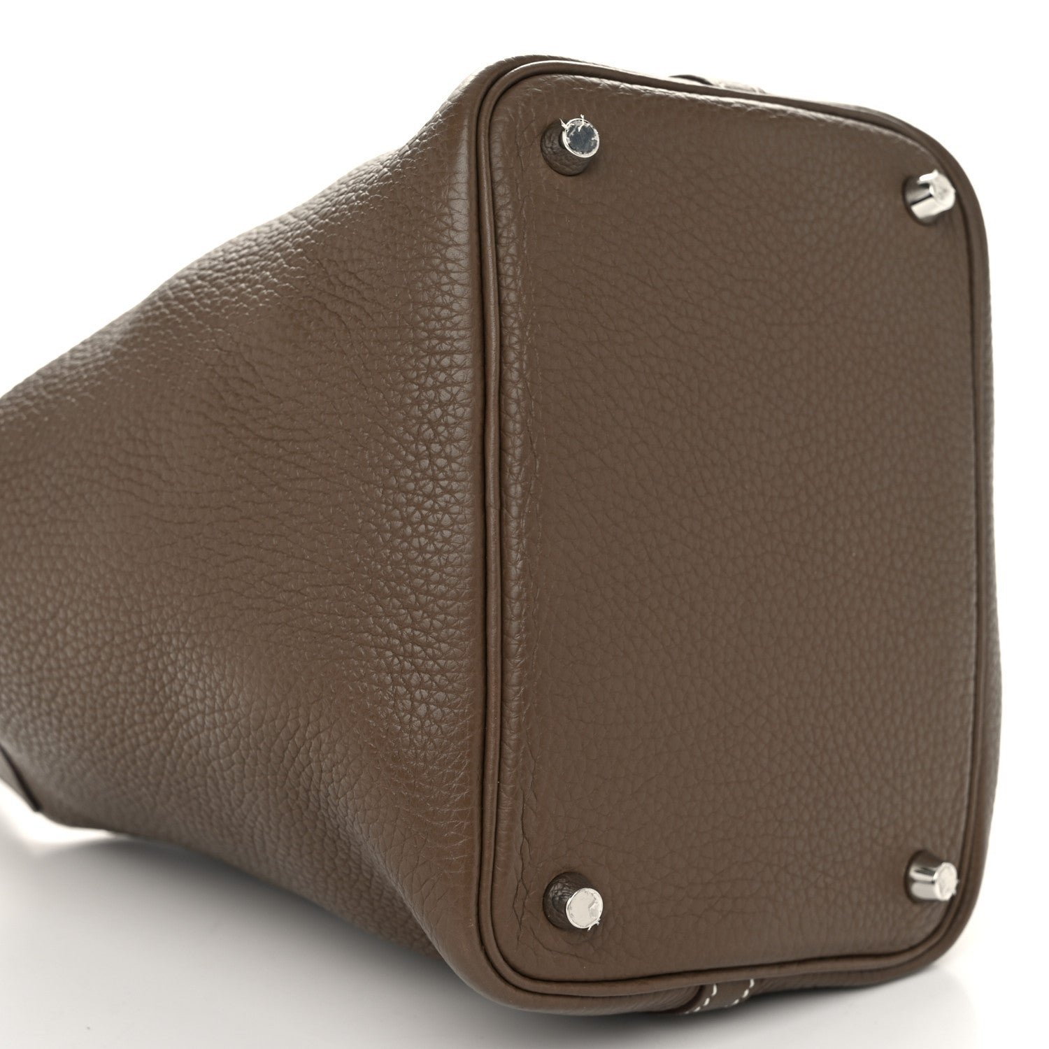 Hermes Taurillon Clemence Picotin Lock 18 PM Etoupe 9 of 10