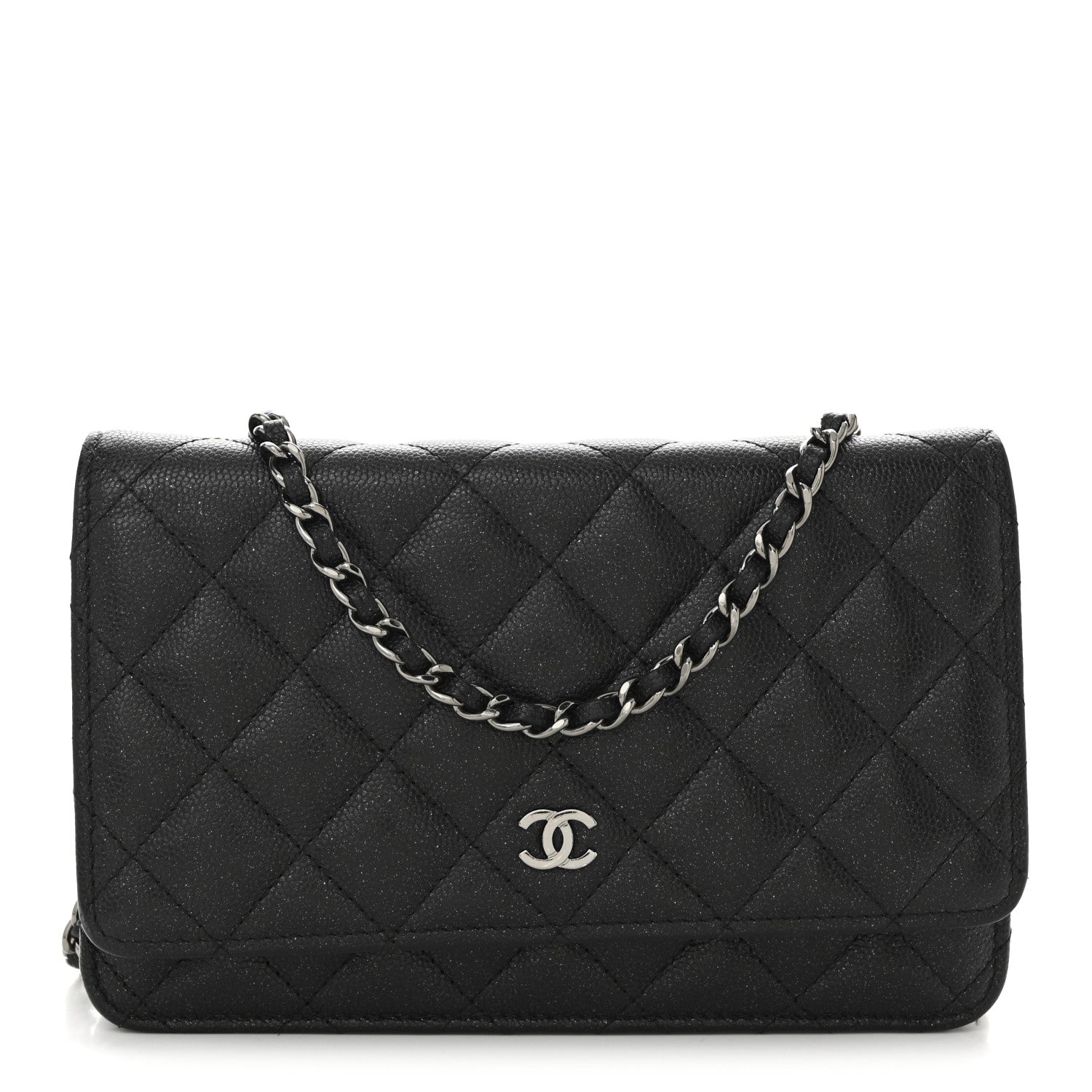 Chanel Caviar Quilted Wallet on Chain WOC Black 1 of 11