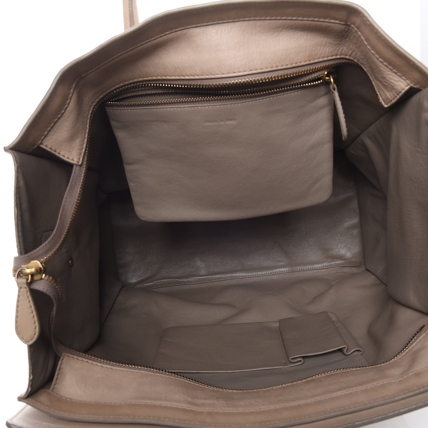 Drummed Calfskin Medium Luggage Camel