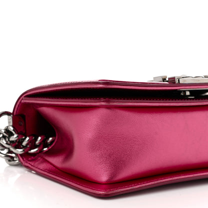 Chanel Metallic Patent Calfskin Quilted Small Boy Flap Pink 9 of 10