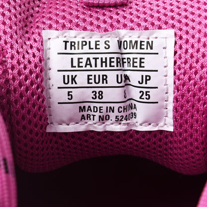 Balenciaga Fabric Mesh Womens Triple S Sneakers 38 Fluo Pink 8 of 8