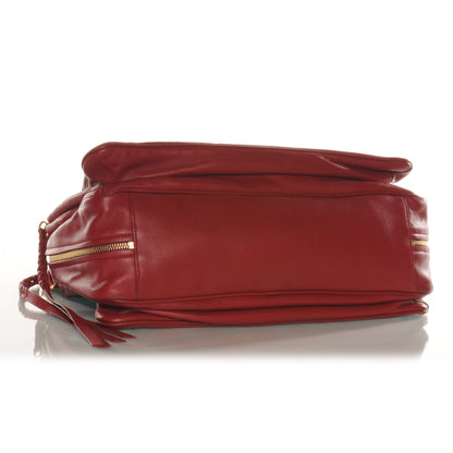 Celine Smooth Calfskin Small Triptyque Satchel Red 4 of 7