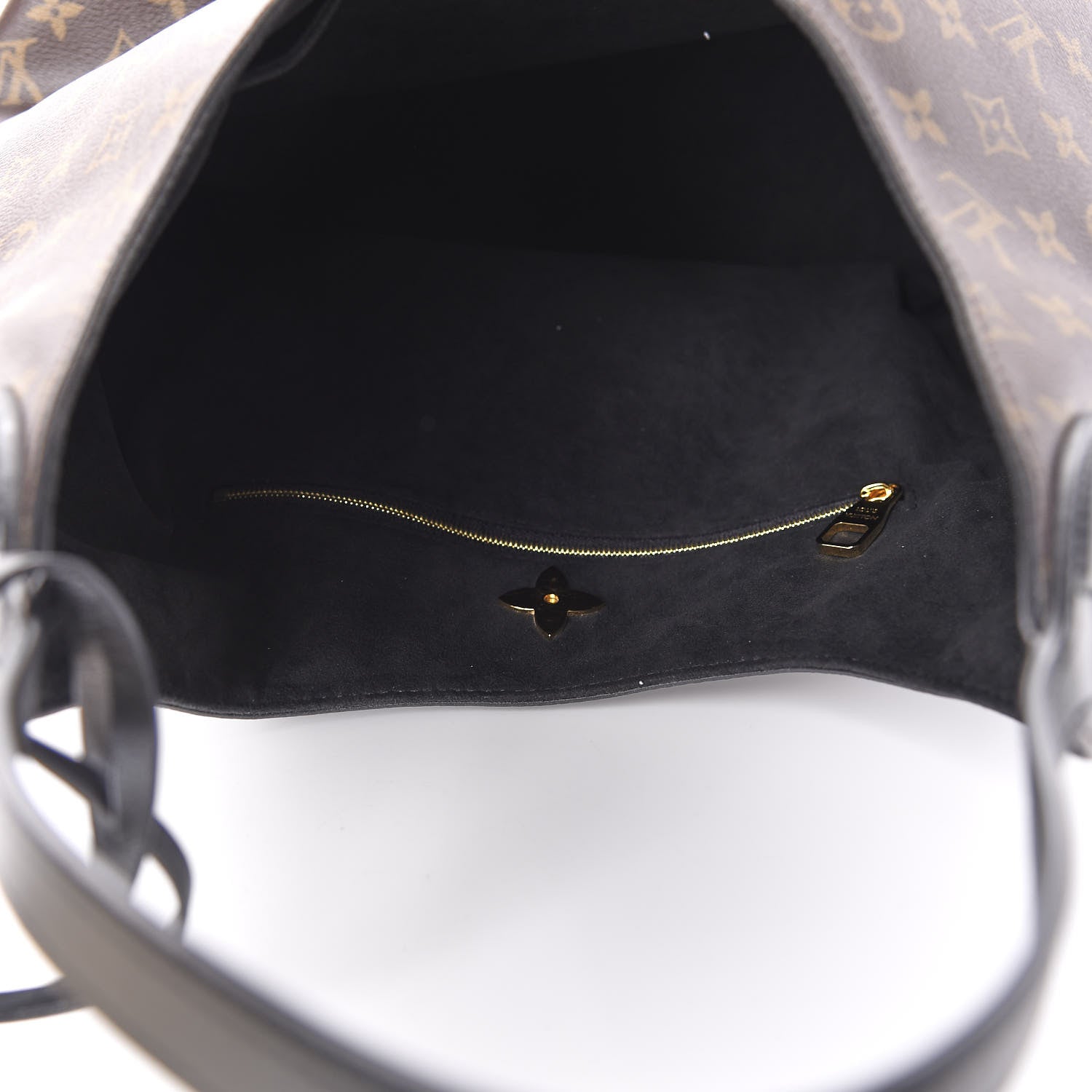 Louis Vuitton Monogram Flower Hobo Black 5 of 10