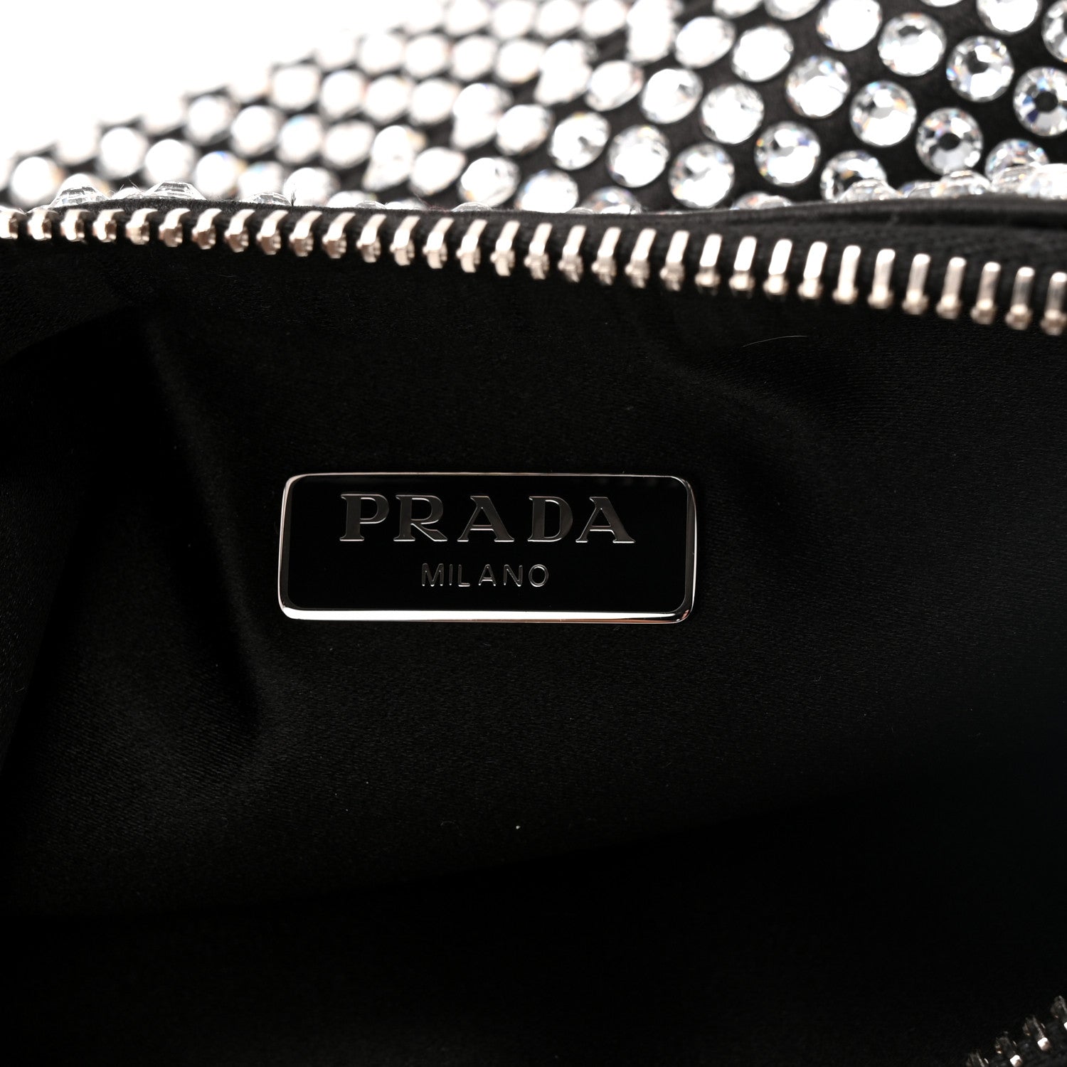 Prada Satin Crystal Re-Edition 2005 Shoulder Bag Cristal 6 of 12