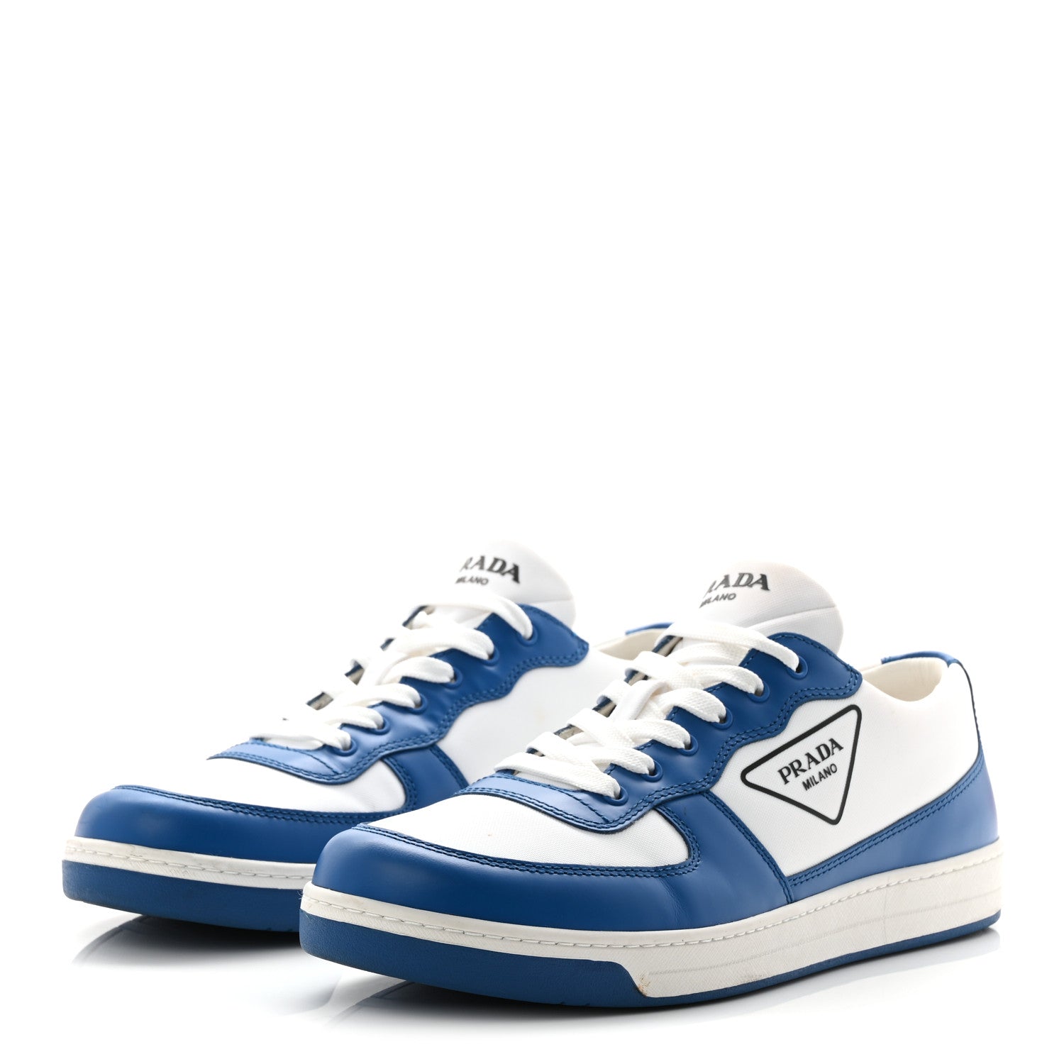 Prada Vitello Sport Spazzolato Rois Triangle Logo Downtown Low Top 30mm Sneakers 9.5 4 of 14