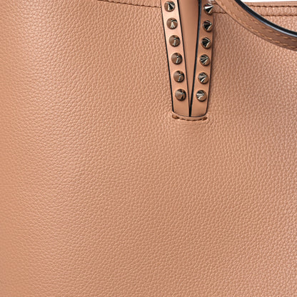 Christian Louboutin Calfskin Spikes East West Cabata Tote Nude 9 of 16