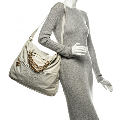 Chanel Lambskin Large Rodeo Drive Tote White 2 of 7
