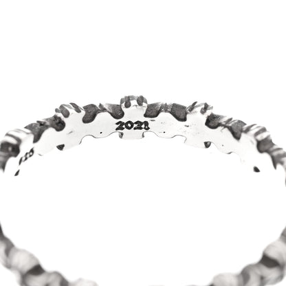 Chrome Hearts Sterling Silver Tiny E Plus Band Ring 63 10.25 5 of 5