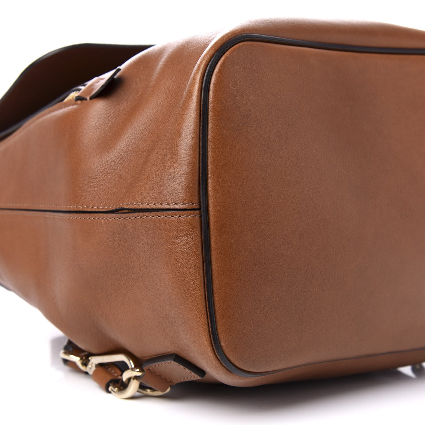 Suede Calfskin Medium Faye Backpack Tan