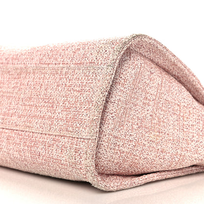 Chanel Lurex Boucle Small Deauville Tote Pink 9 of 10