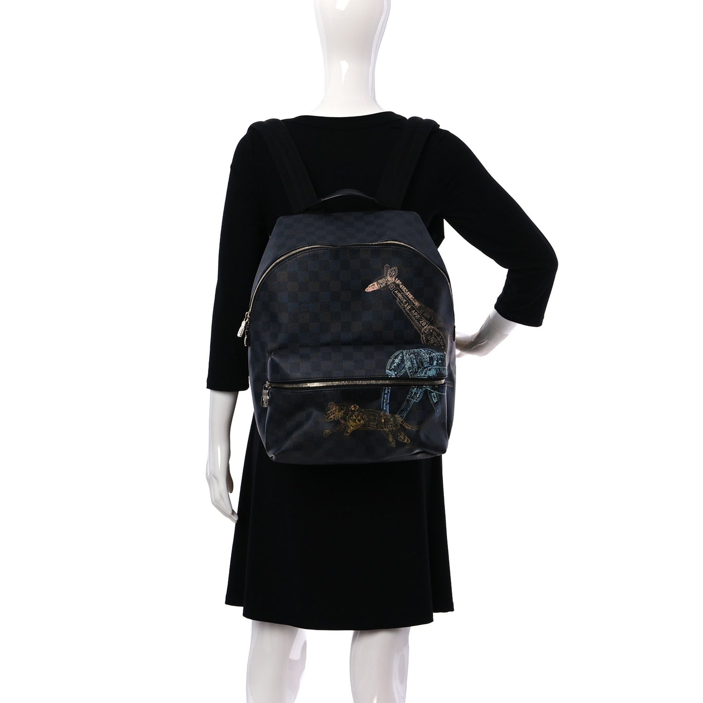 Damier Graphite Stamps Discovery Backpack PM